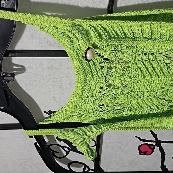 House of Harlow 1960 Lime Crochet Maxi Dress XS NWT - Picture 10 of 13